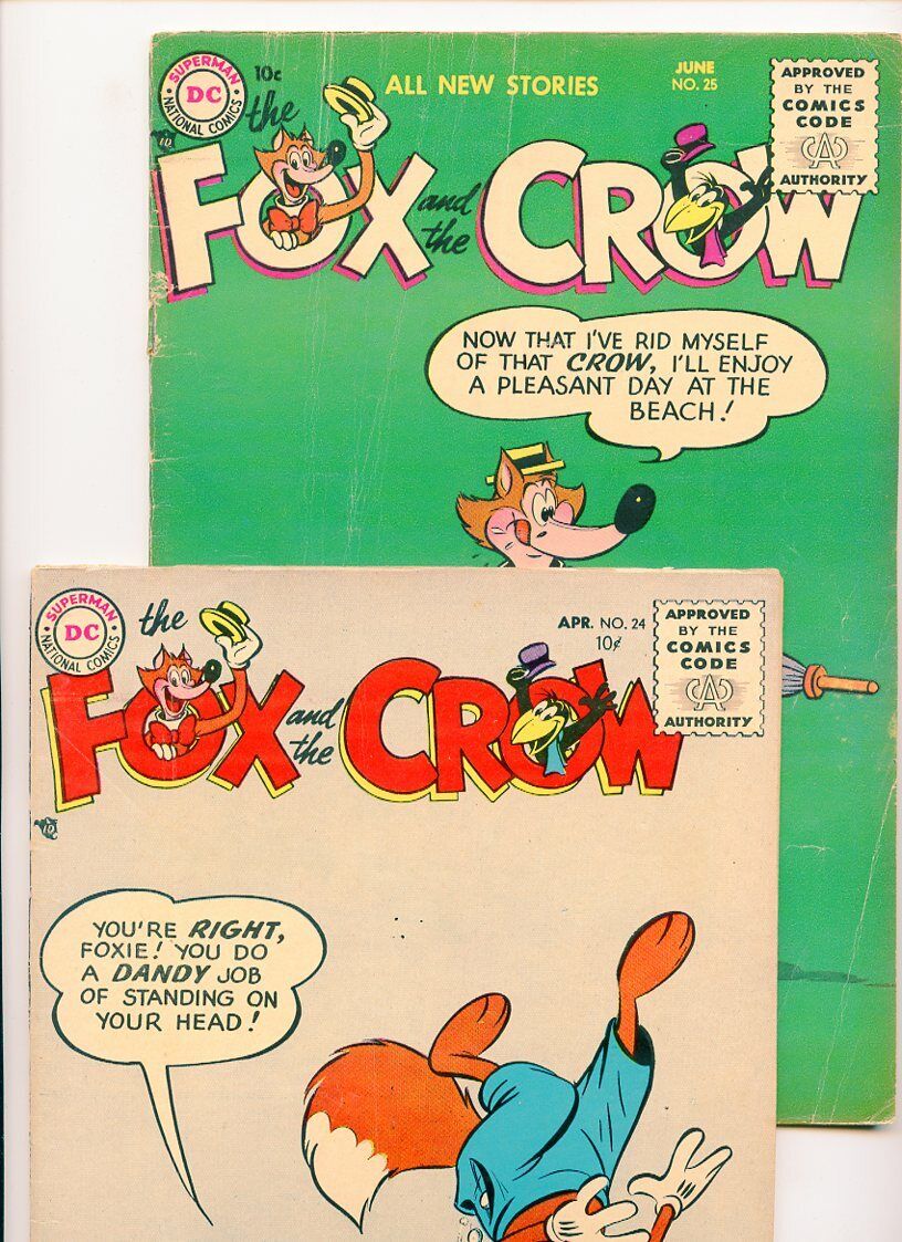 The Fox and the Crow #24 and #25 DC National Comics Lot of 2 Book /