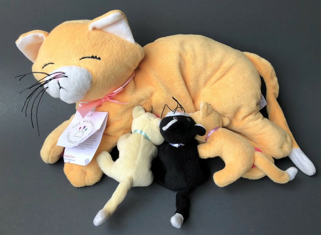 manhattan toy nursing nina cat nurturing soft toy