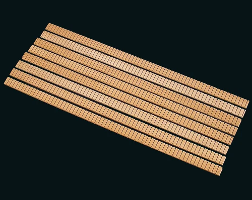 Khaya (African Mah.) Kerfed Lining, Set of 8, 18"L Guitar Ukulele Kerfing Ribbon