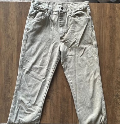 Wrangler Cowboy Cut 936 Slim Fit Jeans in Prewashed tan 30x32 Worn under 5 times