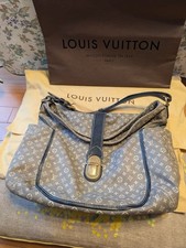 Borsa a tracolla originale LOUIS VUITTON Monogram in tela grigia AR4190 fibbi...