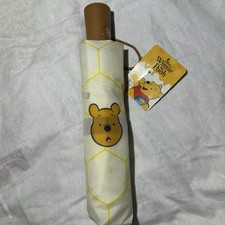 Bioworld Disney Winnie the Pooh Folding Printed Umbrella Sunny or Rainy Days NEW