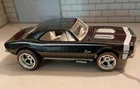 Hot Wheels Chevrolet Camaro 1967 Redline Black Silver Diecast 1:64 Model 1982