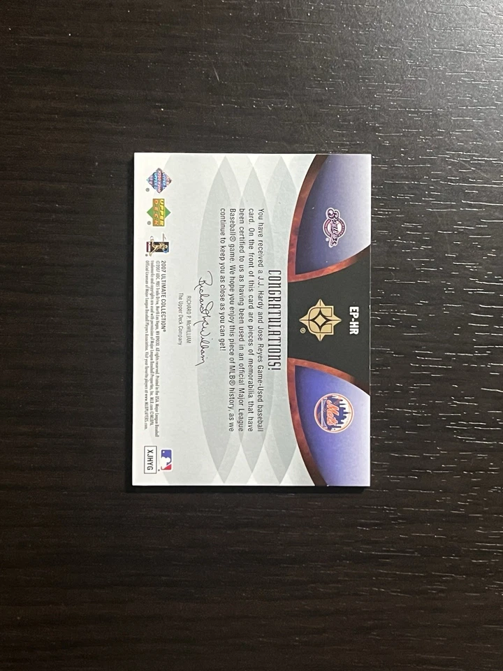 2007 Ultimate Collection Ensemble Patches JOSE REYES JJ HARDY SICK Jerseys /25 - Image 4 of 4