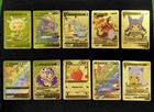 Pokemon TCG 10 Card Lot -  Pikachu- Charizard -Zekrom  Gold Foil