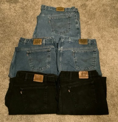 Used Levi Strauss 545 Jeans Men s Lot Of 5 Size 52/34