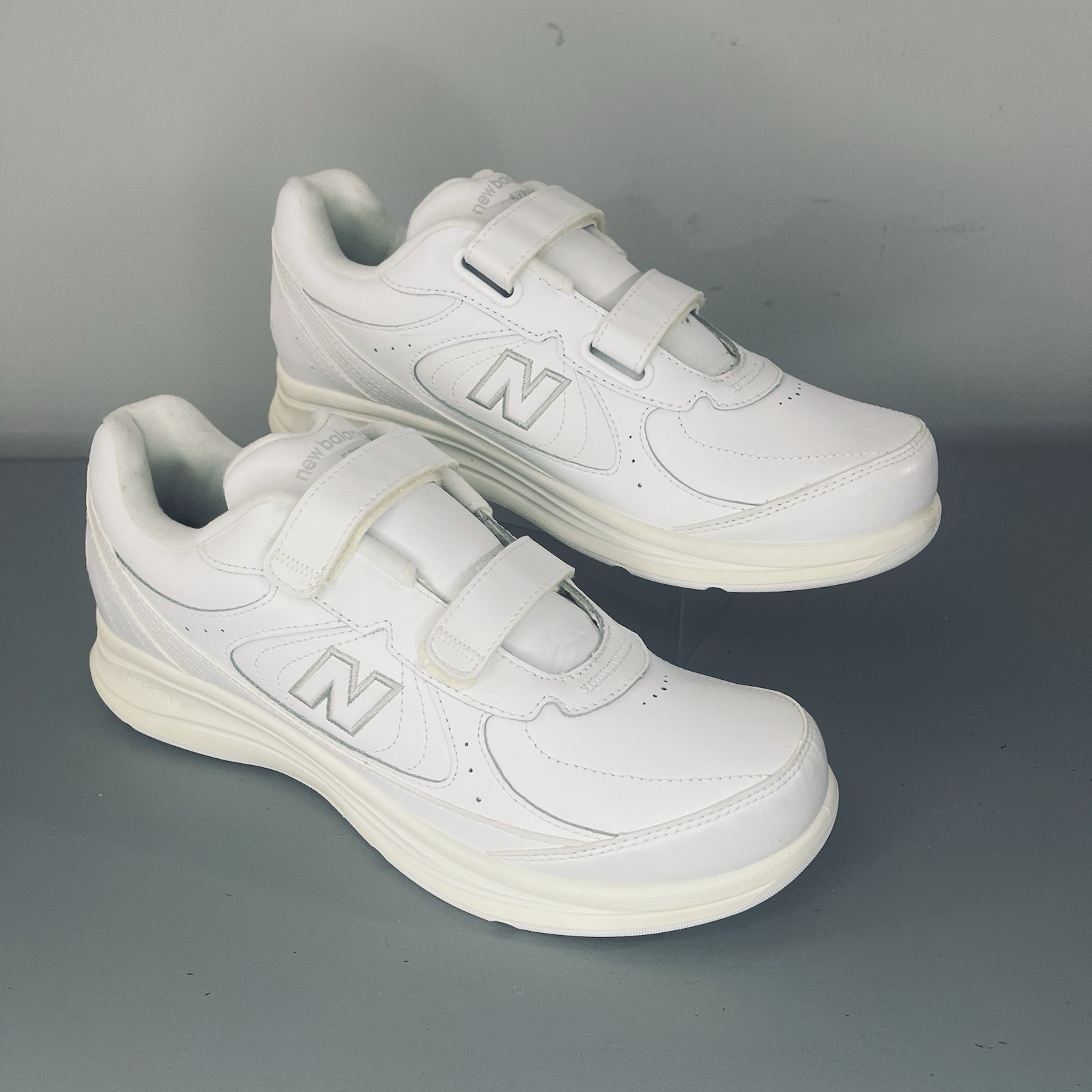 SAOLA New Balance 577 Scarpe da Tennis Uomo 10.5 D LARGHE Bianco Cinturini Sneaker Atletica