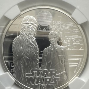 Silver 2024 Star Wars Han Solo Chewbacca First Release Pf70 UC 1oz 999