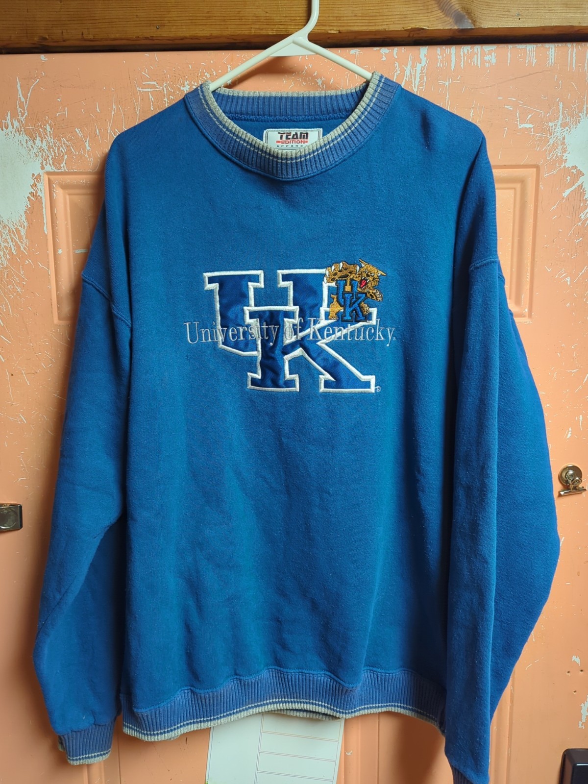 Vintage Kentucky Wildcats Crew Neck USA Made Sweatshirt Embroidered Mens Large