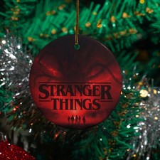 Things Retro Dark Forest Ceramic Christmas Ornament - Mystery Scene Keepsake