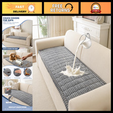Waterproof Dog Couch Cover, Washable Pet Protector, Grey 27.6" x 70.8