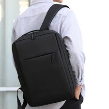 Mochila para computadora portátil empresarial versátil de 16 pulgadas - Impermeable USB-Recargable Escuela