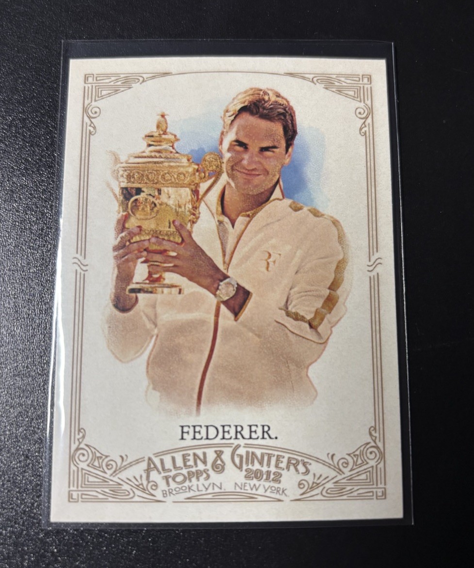 2012 Topps Allen & Ginter #157 Roger Federer Baseball Card Men's Tennis Champion