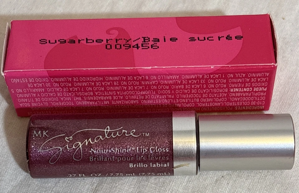 Brillo de labios Mary Kay Signature Nourishine Sugarberry #009456 tamaño completo nuevo en caja nuevo en caja Foto 4 de 4