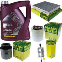 Mann Inspektionspaket 5L Mannol Diesel Tdi 5W-30 FüR Skoda Fabia Ii 1.4 Tsi Rs