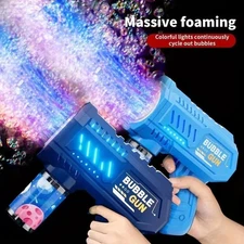 Fully Automatic Bubble Gun Rocket Bubbles Machine Automatic Blower with Bubble*