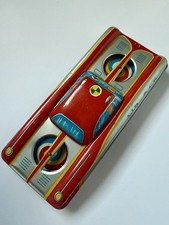 Vintage Tin Litho Air Cap S-100 Space Toy Battery Operated Made in Japan 1950s
