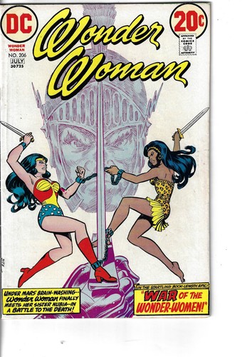 Wonder Woman 206 Nubia VG/F 1973 Glossy Classic Cover