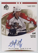 2007-08 SP Authentic Auto Future Watch /999 Stefan Meyer #217 Auto
