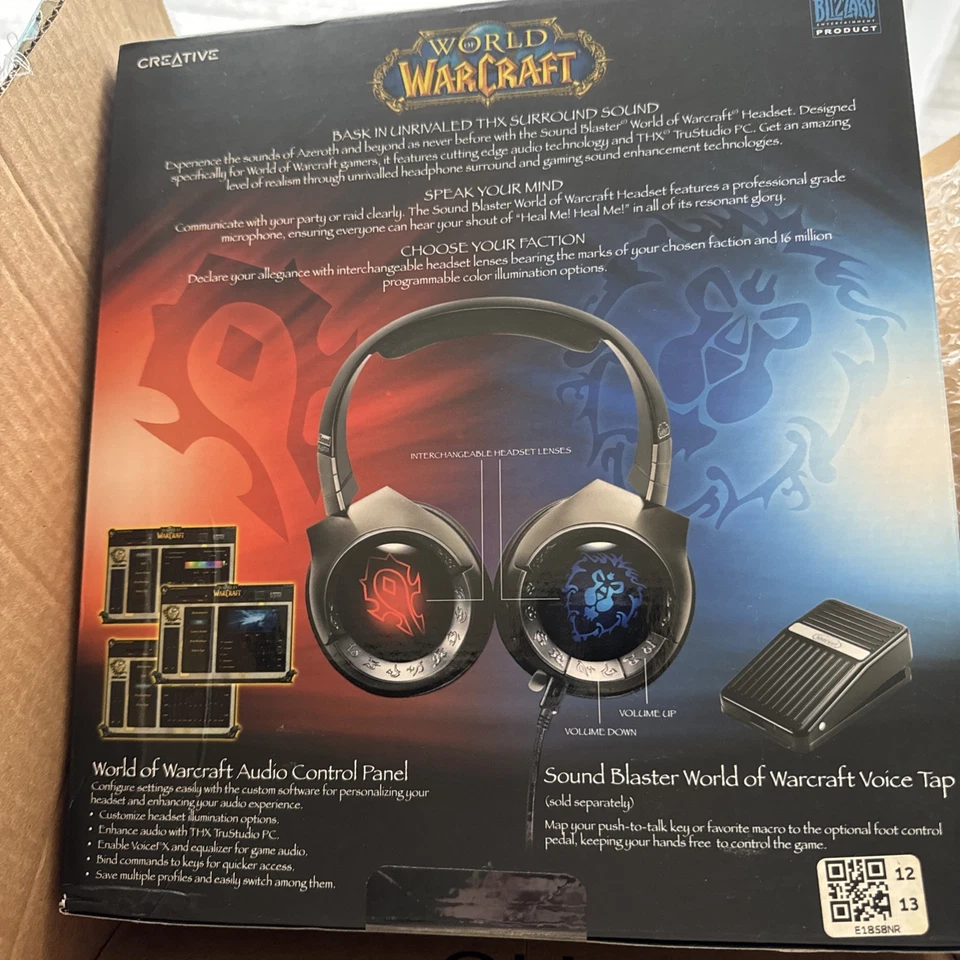 Creative Labs Sound Blaster World of Warcraft USB Wired Headset Headphone w/Mic - Image 4 of 4