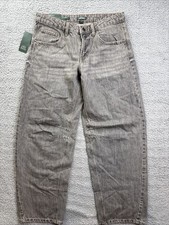 Wild Fable Jeans Womens 8 Gray Wash Mid Rise Barrel Denim