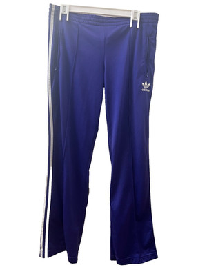 Adidas Adicolor Classics Firebird Track Womens Purple Pants W/Stripes & Pockets