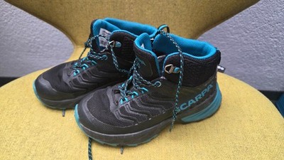 SCARPA Kinder Wanderschuhe Gr. 31 GORE-TEX Schwarz-blau TOP Zustand