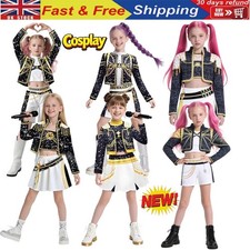 ??Kids Girls K- Demon Hunters Costume Wig Rumi Mira Zoey Cosplay Fancy.Book Week