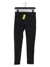 Uniqlo Women's Jeans W 28 in Black Cotton with Polyester, Spandex Skinny