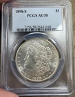 1898-S Morgan Silver Dollar $1 PCGS AU58 ~ Borderline UNC ~ Free Shipping