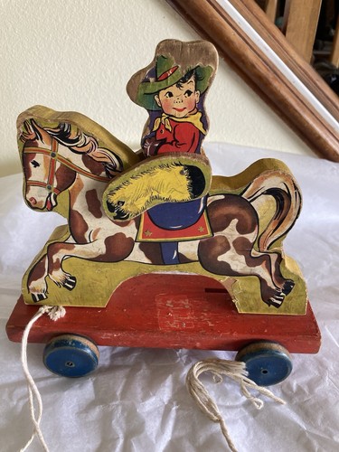 1938 FISHER-PRICE  “BUDDY BRONC”  SUPER RARE
