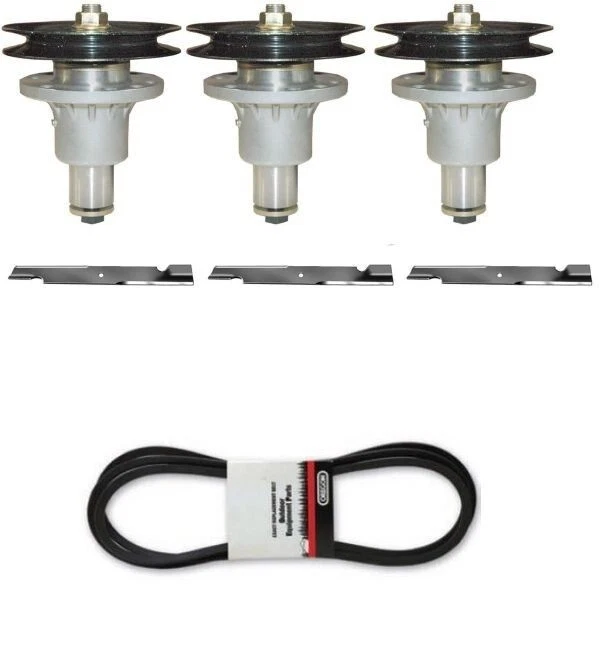 Exmark Lazer Z 60 Deck Rebuild Kit Spindles, Blades, & Belt | eBay