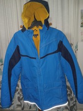 LANDS' END BOYS Size XL Fleece Lined Insulated Hooded Waterproof Snow Jacket