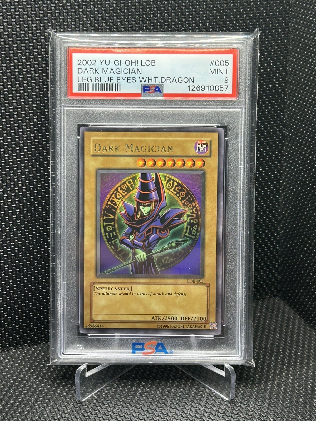 Dark Magician LOB-005 The Legend of Blue Eyes White Dragon PSA 9
