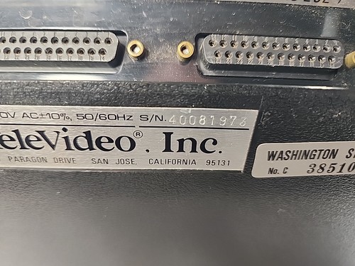 TeleVideo TVI-920C Serial Terminal Vintage Computer Peripheral | Tested As Is - Picture 10 of 14