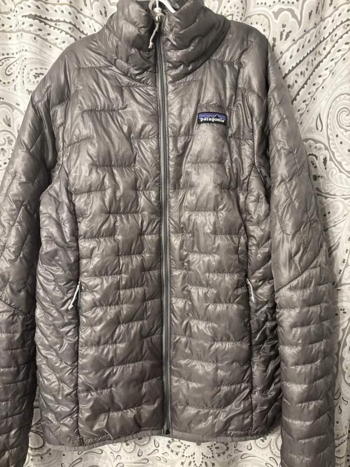 Chaqueta acolchada aislante Patagonia para mujer Micro Puff gris talla M Foto 2 de 4