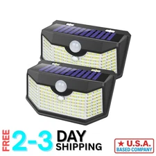 Waterproof 120 LED Solar Lights with Motion Sensor - Ideal for Yard & Porch