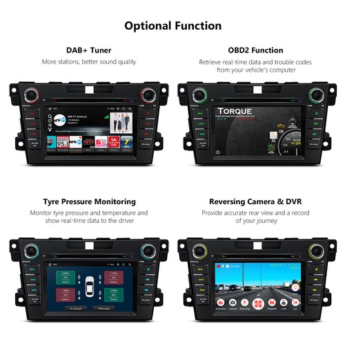 4G Android 14 8-Core Car Play Stereo GPS DVD Player Radio 4+64GB For Mazda CX-7 - Picture 12 of 13