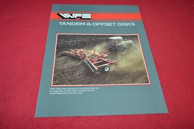 White Tractor 256 273 274 281 Disk Harrow Dealer's Brochure YABE18  