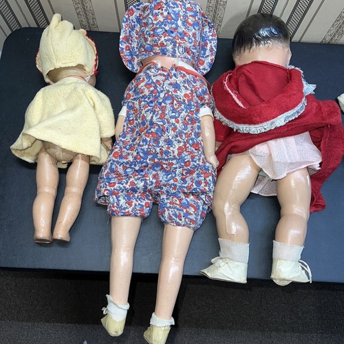 14 - 24” Vintage Lot Of Compo & Cloth Body Dolls Original Clothing 1940 As Is O - Picture 12 of 12