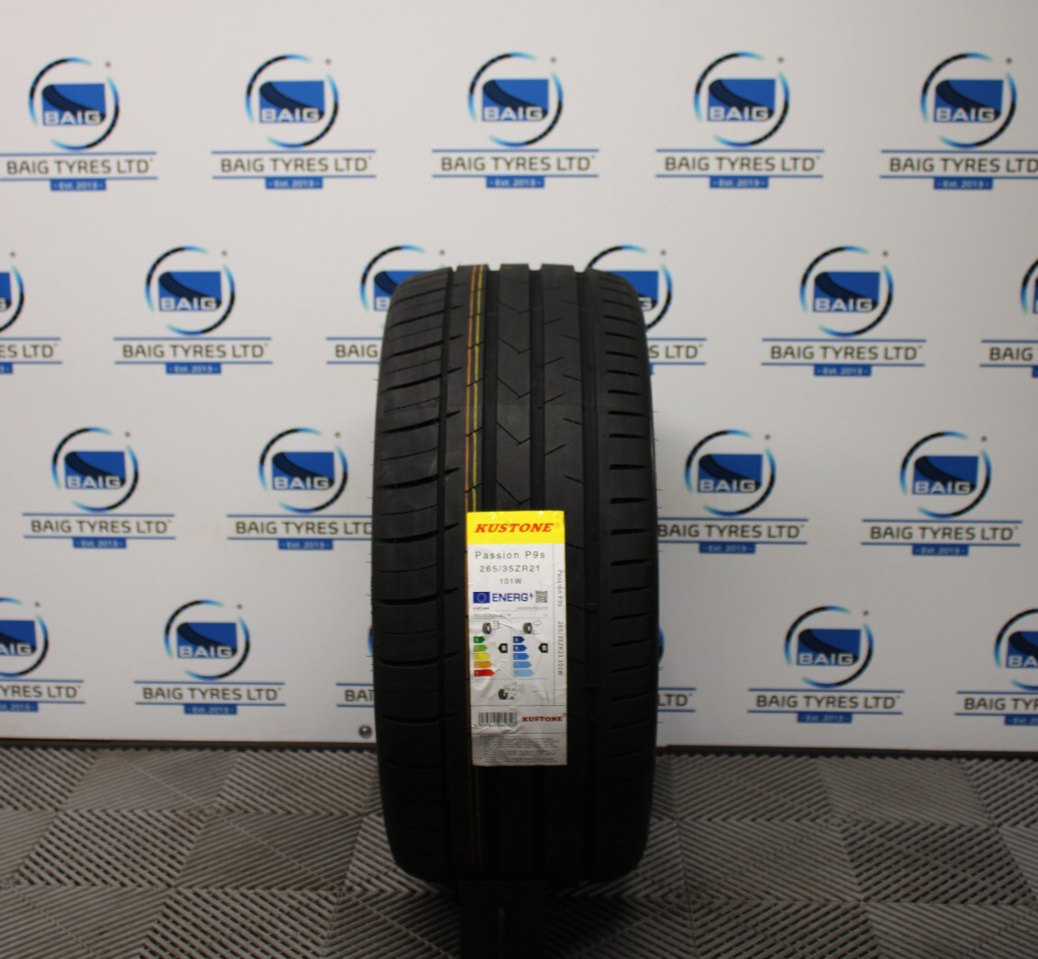 X1 265/35ZR21 265 35 21 101W XL KUSTONE PASSION P9S NEW TYRE *GREAT B/B RATED!*