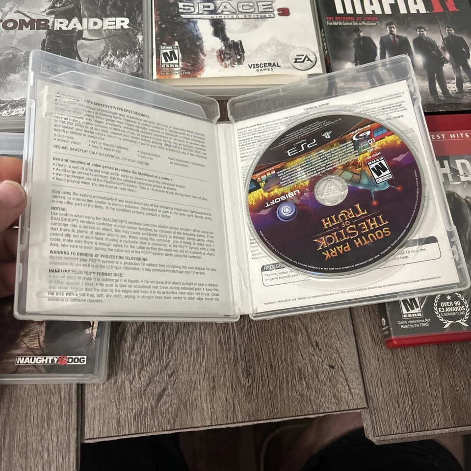 Set of 6 Video Games 4 PS3: South Park, Mafia 2, Dead Space 3, Watch Dogs, Tomb - Image 4 of 4