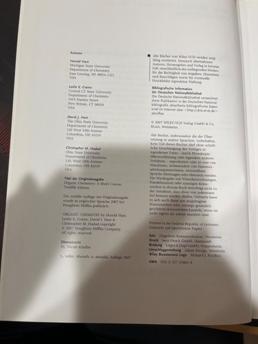 Organische Chemie von Hart - Bild 3 von 3