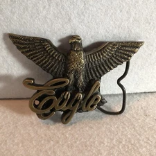 Vintage Spec-cast IH International Harvester Eagle Truck Belt Buckle