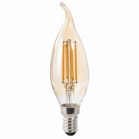 Xavax Led Leuchtmittel Lampe C35 4W E14 400Lm 230V 2400K Warmweiß Windstoß Kerze