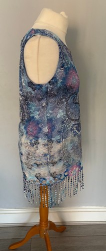 Joe Browns Beaded Sleeveless Tunic Multicoloured Lace Size 14 T2490 ZS132 - Picture 3 of 8