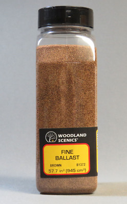 WOODLAND SCENICS FINE BROWN BALLAST SHAKER O HO N G GAUGE train land WDS1372 NEW