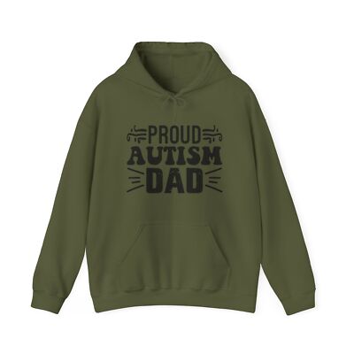 Proud Autism Dad Hooded Sweatshirt Autism Awareness