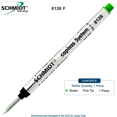 Schmidt 8126 Capless Rollerball - Green Ink