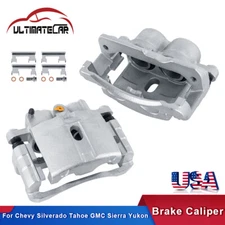 Pair Front Brake Calipers For Chevy Silverado 1500 Avalanche GMC Sierra Yukon